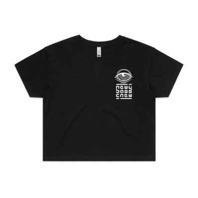 NBC Logo Black Crop Tee Thumbnail